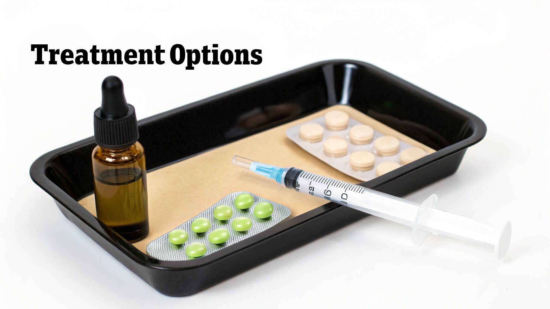 Man applying a hair loss treatment product to his scalp.