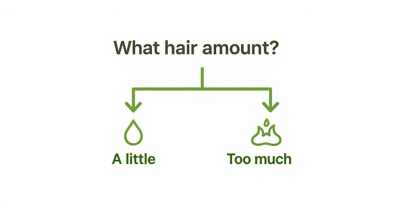 Infographic about hair growth oil for men