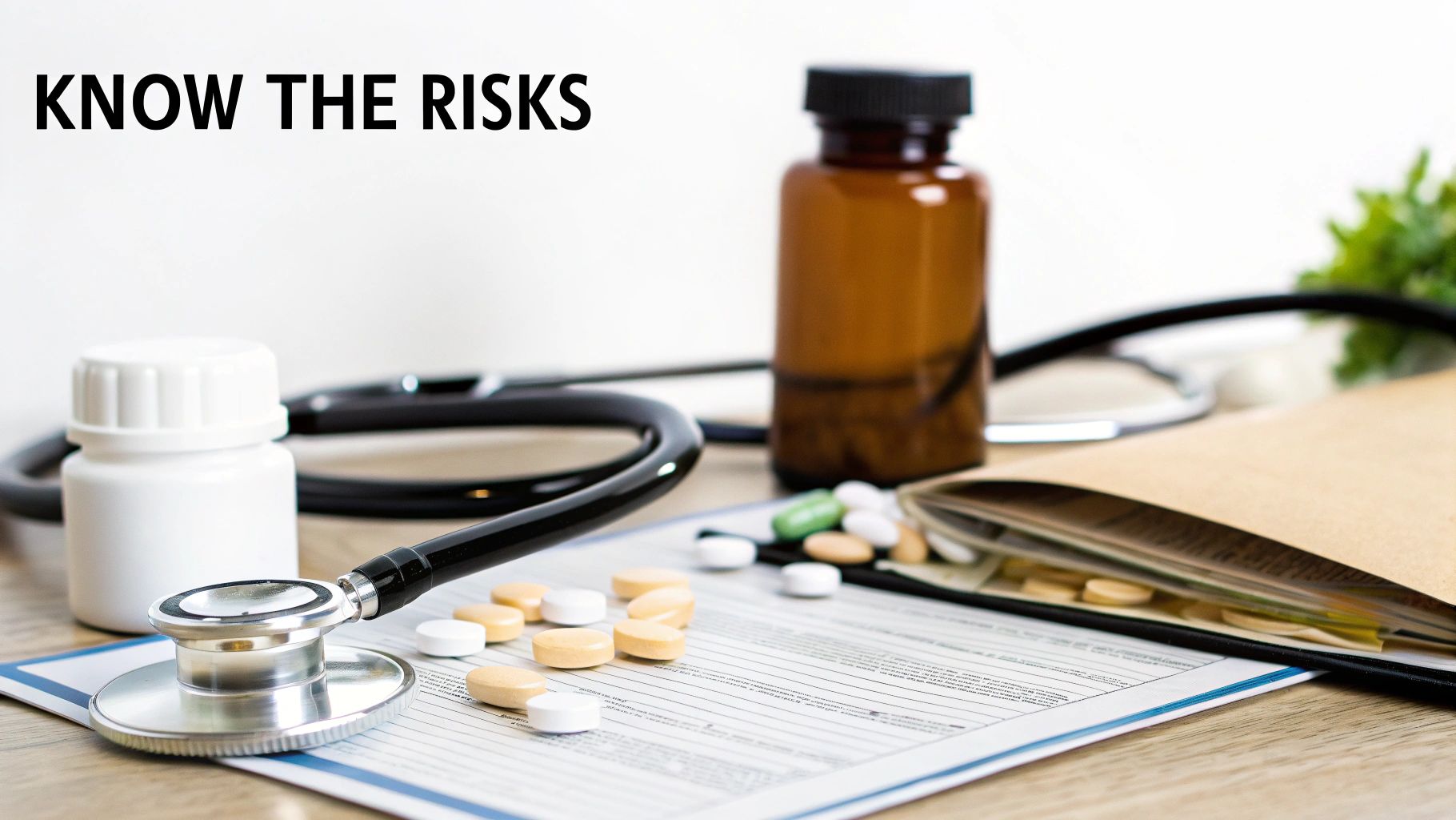 Doctor discussing supplement safety with a patient