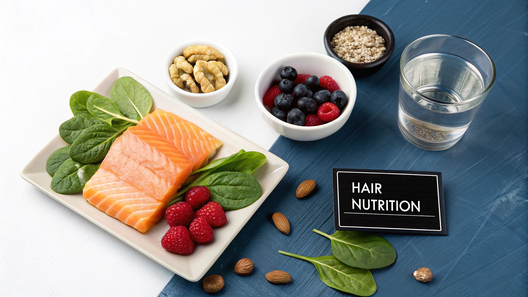 Nutrient-Dense Diet with Hair-Supporting Foods