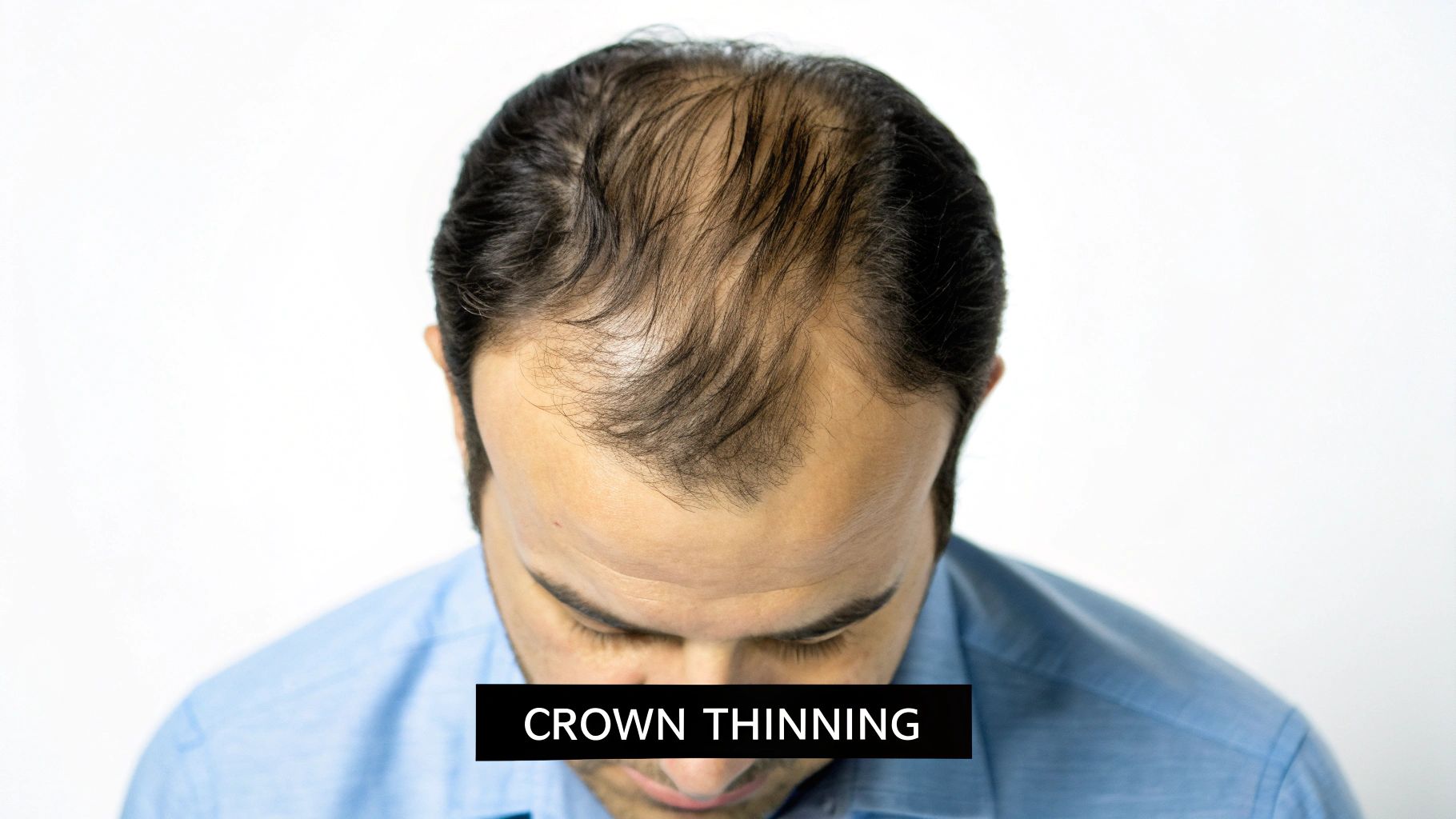 Crown Thinning (Vertex Baldness)