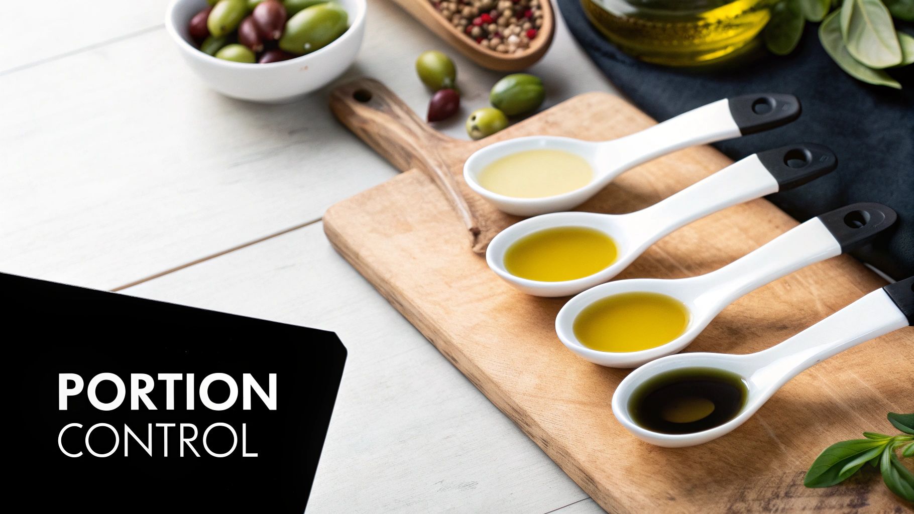 A woman pouring olive oil over a fresh tomato salad in a white bowl.