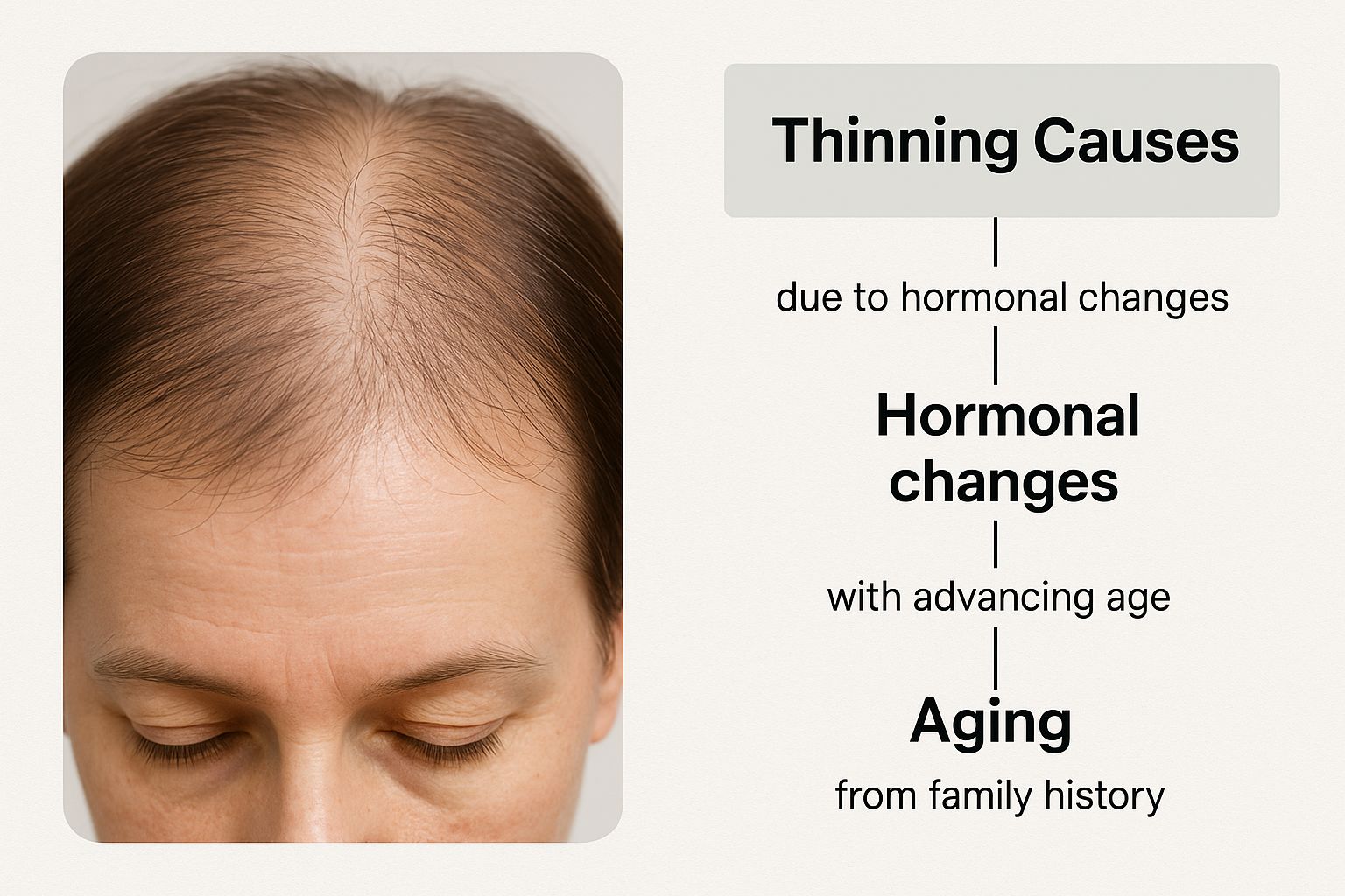 Infographic about can thinning hair grow back