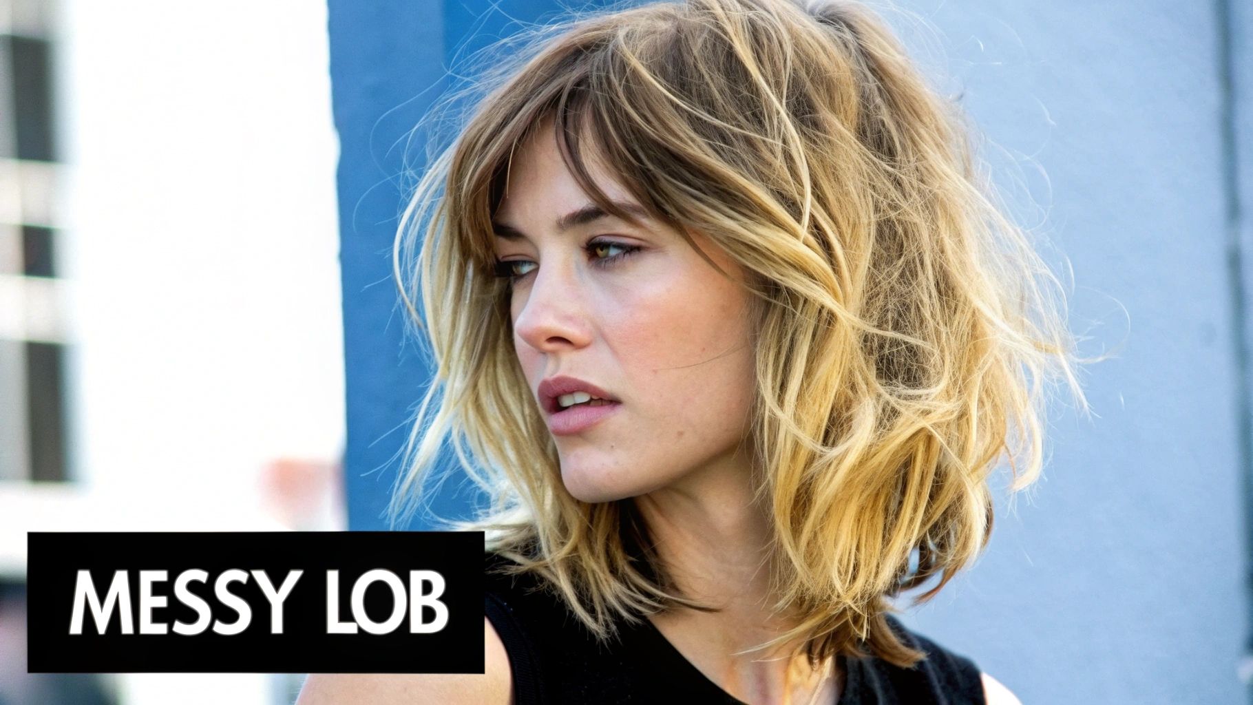 Messy Lob (Long Bob) with Lots of Layers