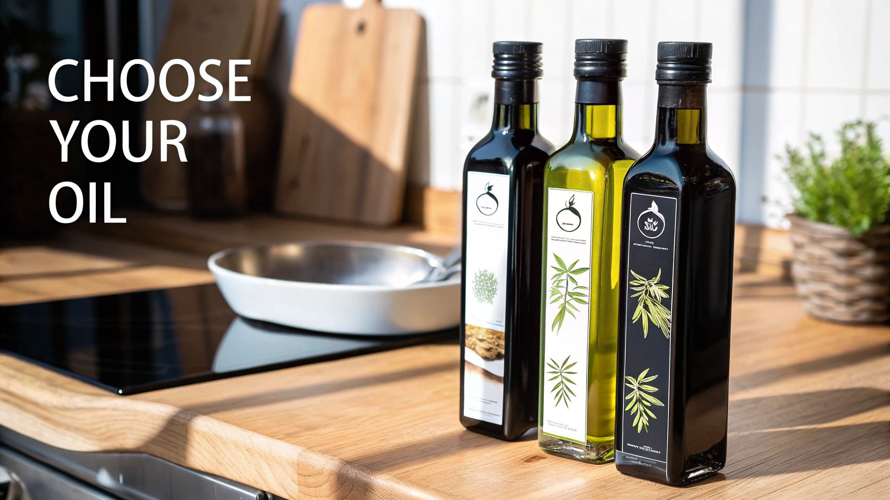 Olive oil being used to cook