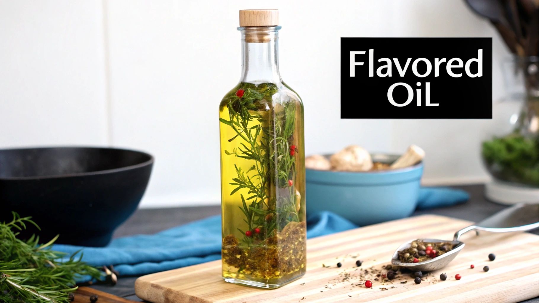 Infusing Olive Oil with Herbs and Aromatics