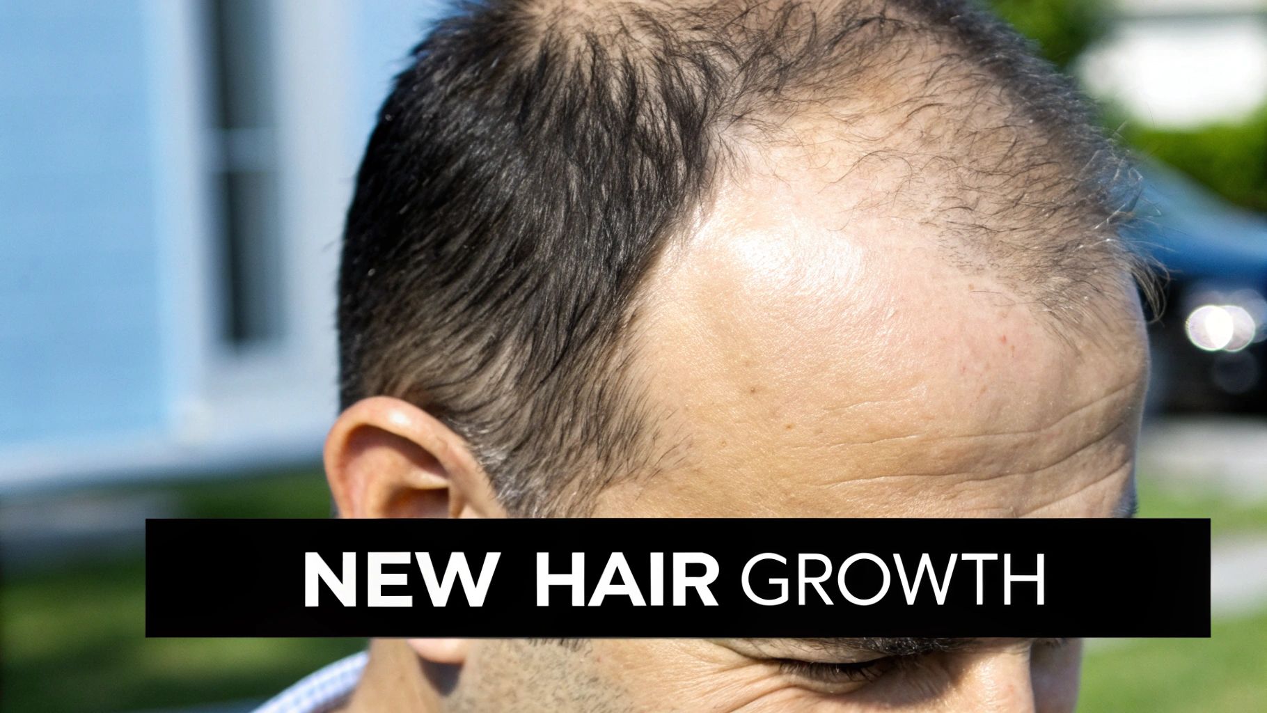 Visible New Growth at Hairline