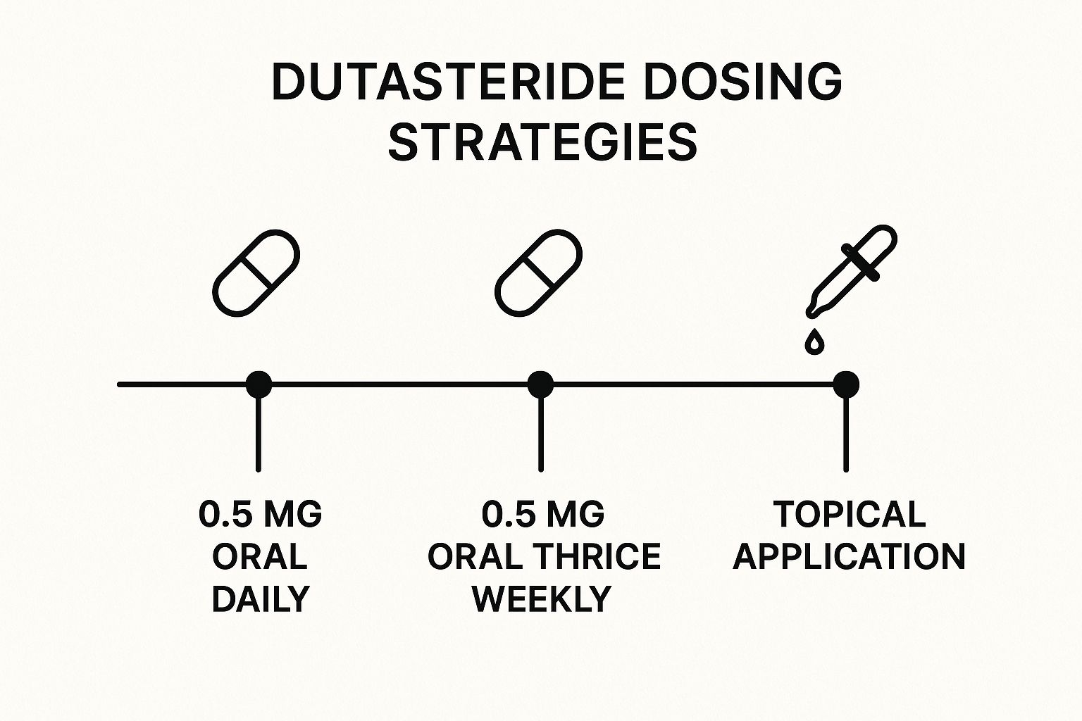 Infographic about dutasteride hair loss dosage