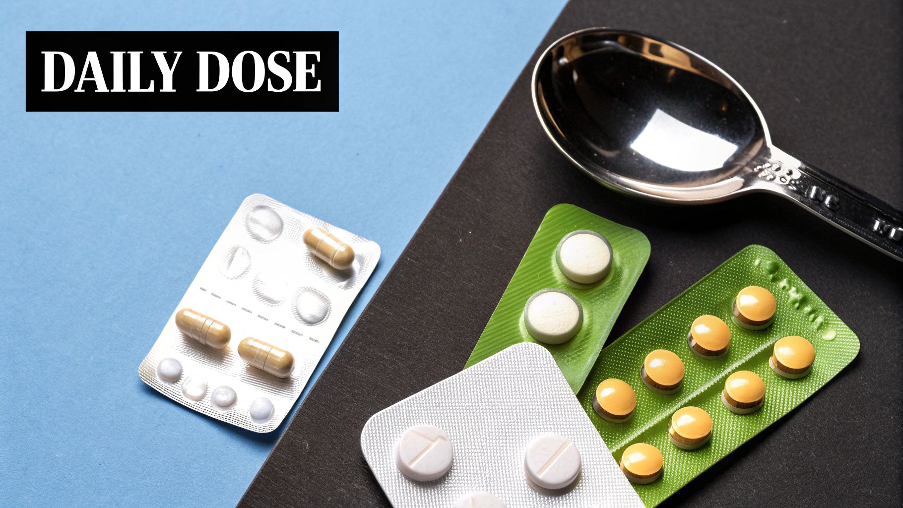 A close-up shot of a hand holding a single 0.5 mg dutasteride capsule, with a blurred background of a calendar.