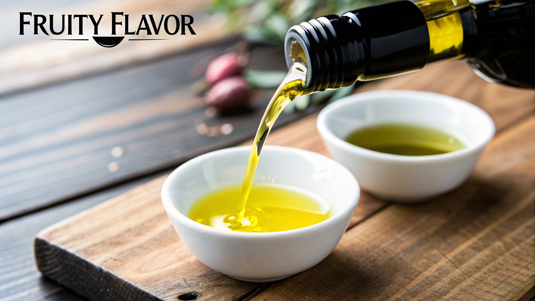 Image depicting pouring early harvest olive oil