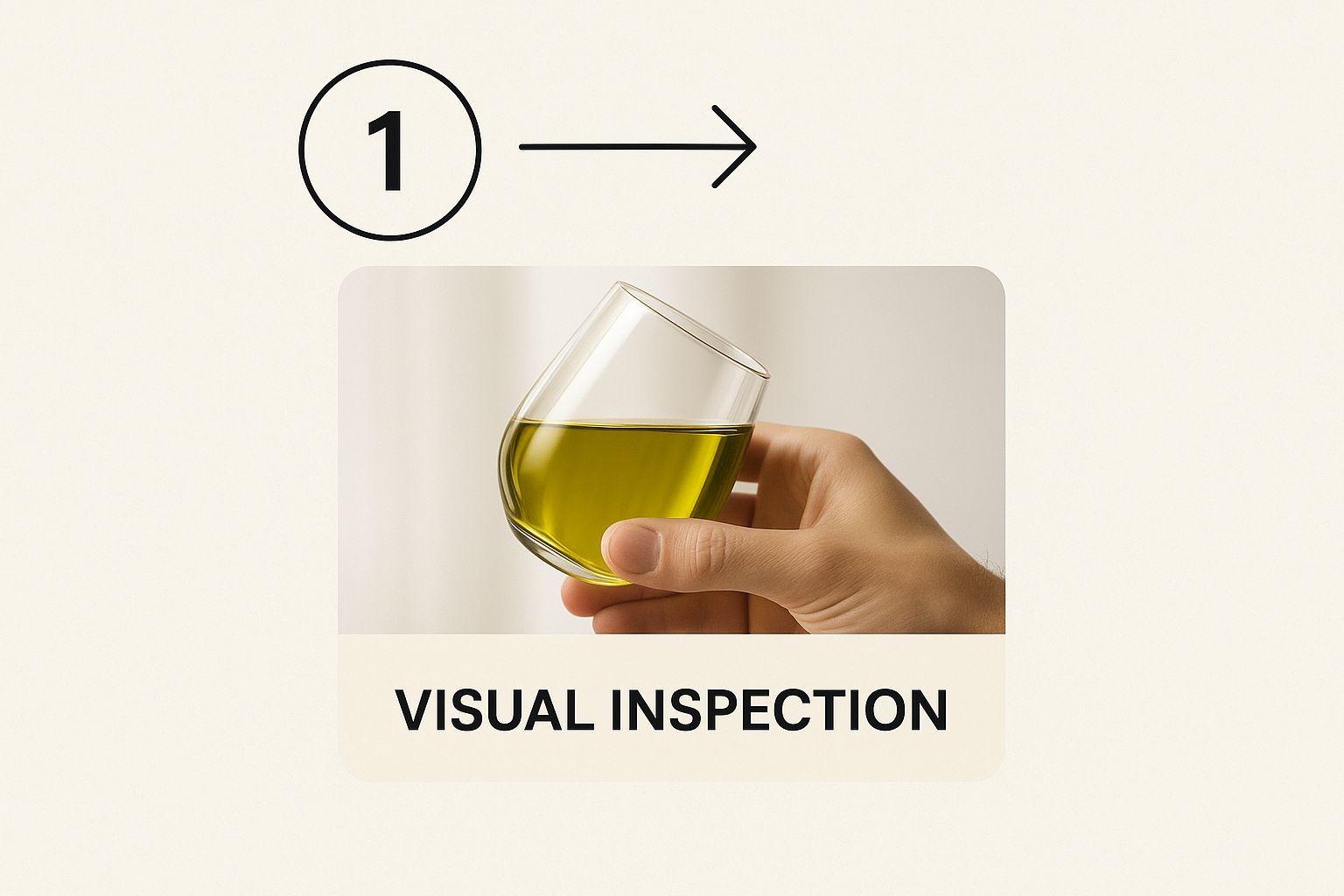 Infographic about how to taste olive oil