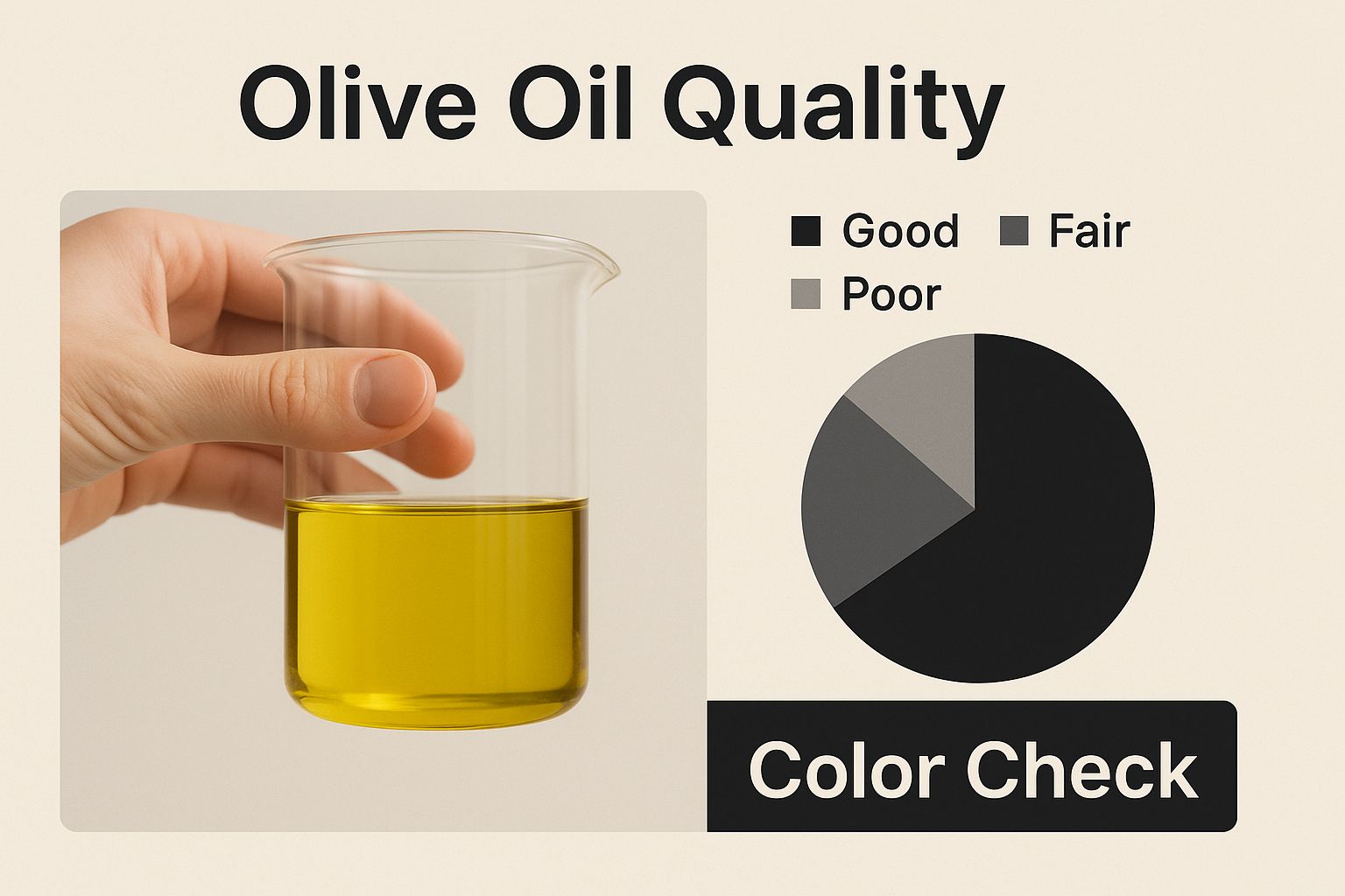 Infographic about how to spot fake olive oil