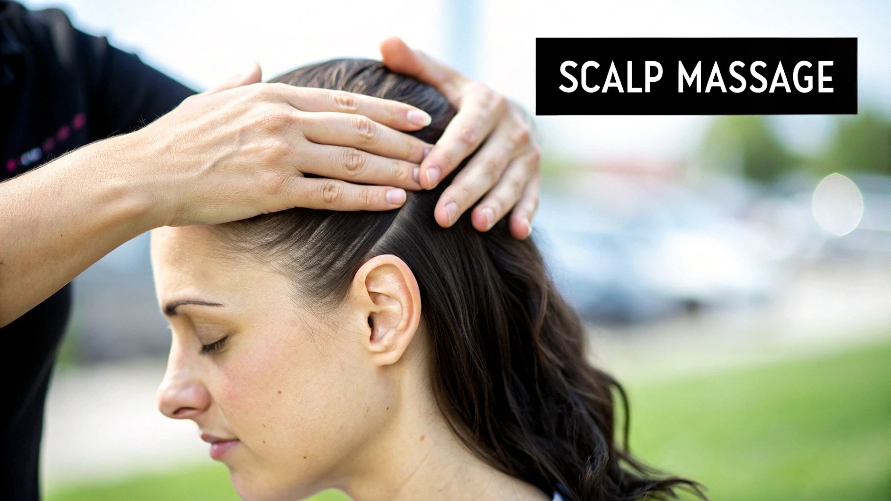 Scalp Massage with Essential Oils