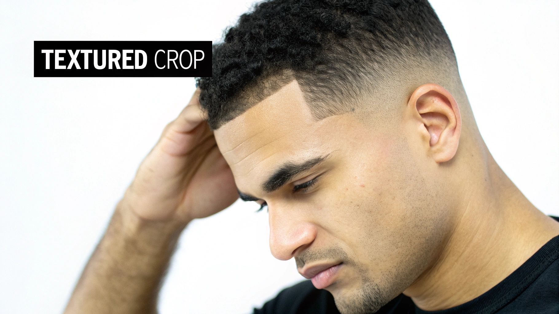 Short Textured Crop / Textured Buzz