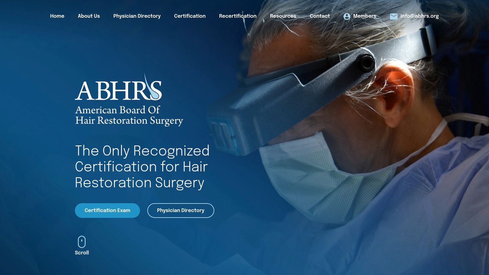 American Board of Hair Restoration Surgery (ABHRS) – Find My Surgeon