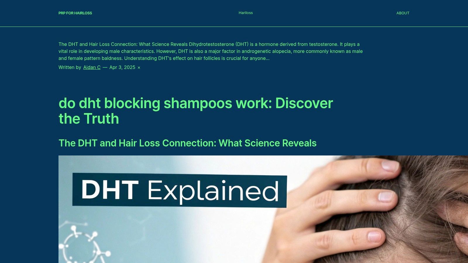 do dht blocking shampoos work: Discover the Truth