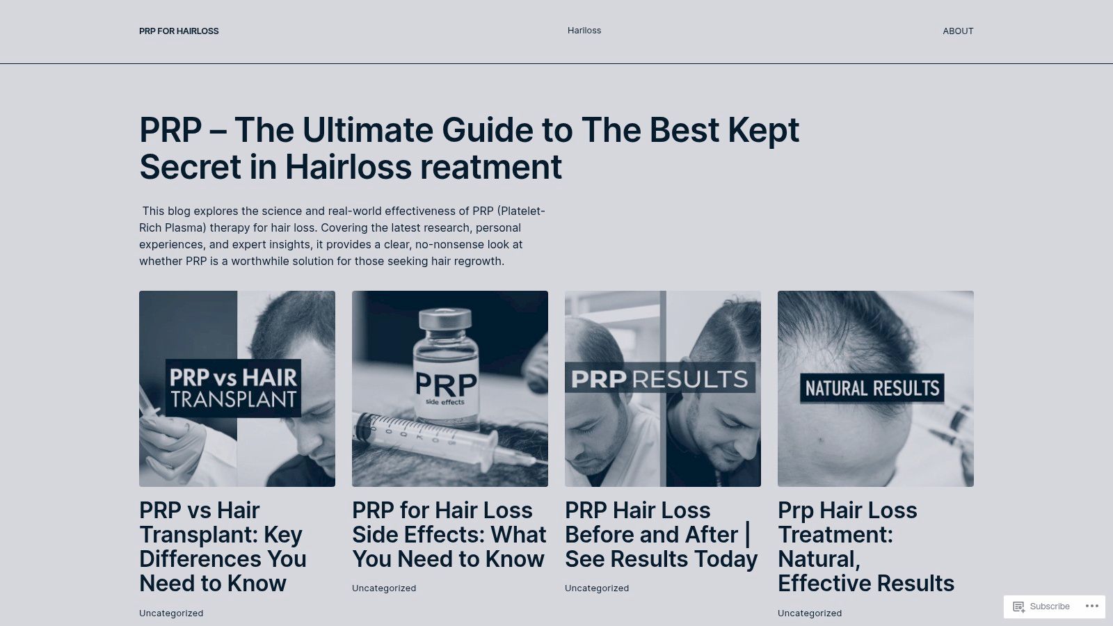 PRP For HairLoss