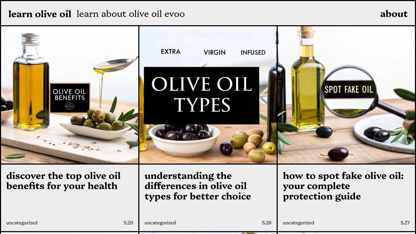 Learn Olive Oil 