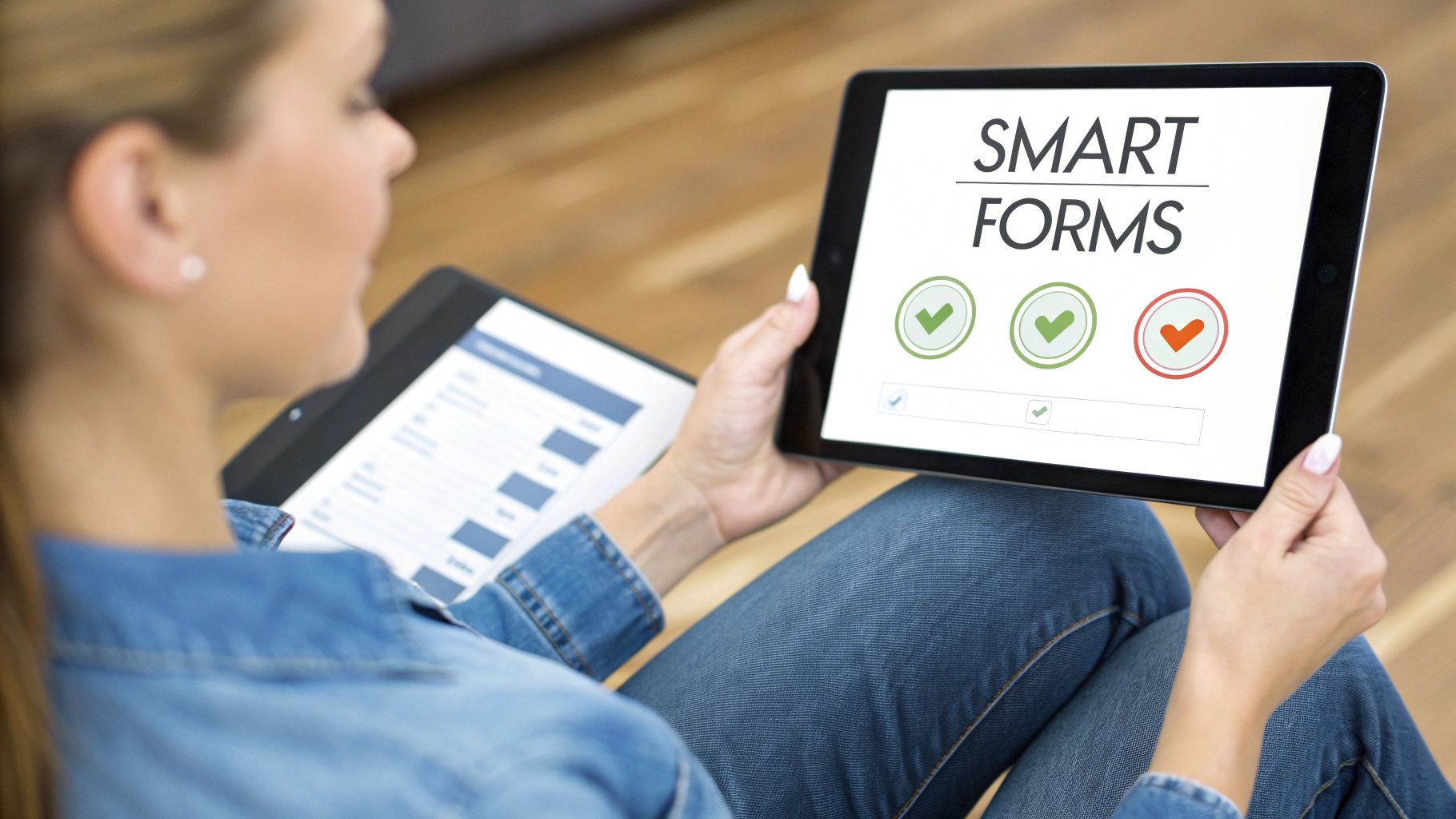 A dynamic, personalized user interface with smart form elements adapting in real-time.