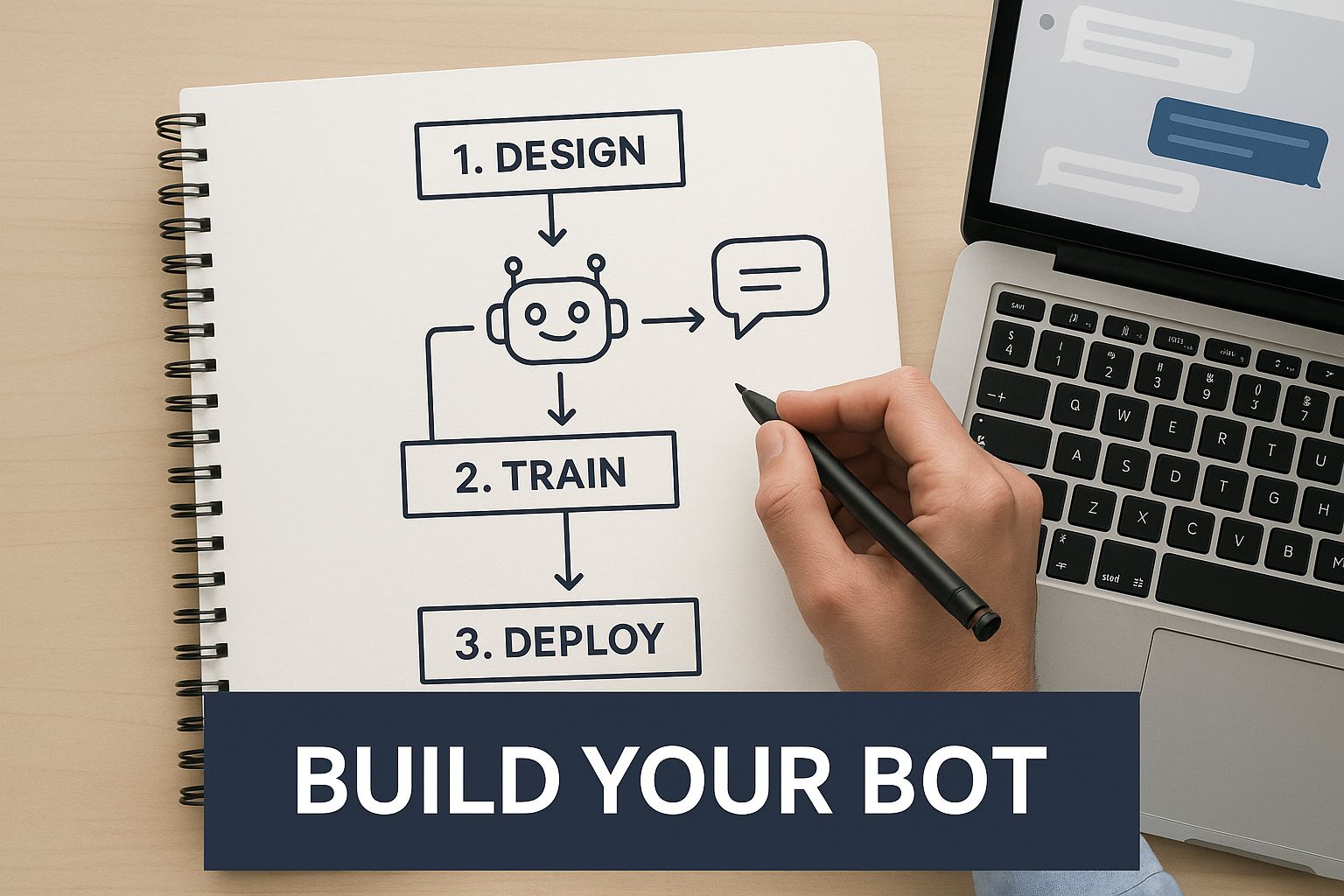 Infographic about no code chatbot platform