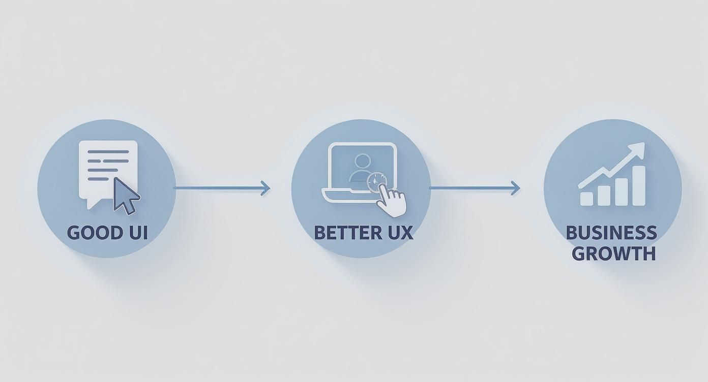 Infographic about optimize the user experience