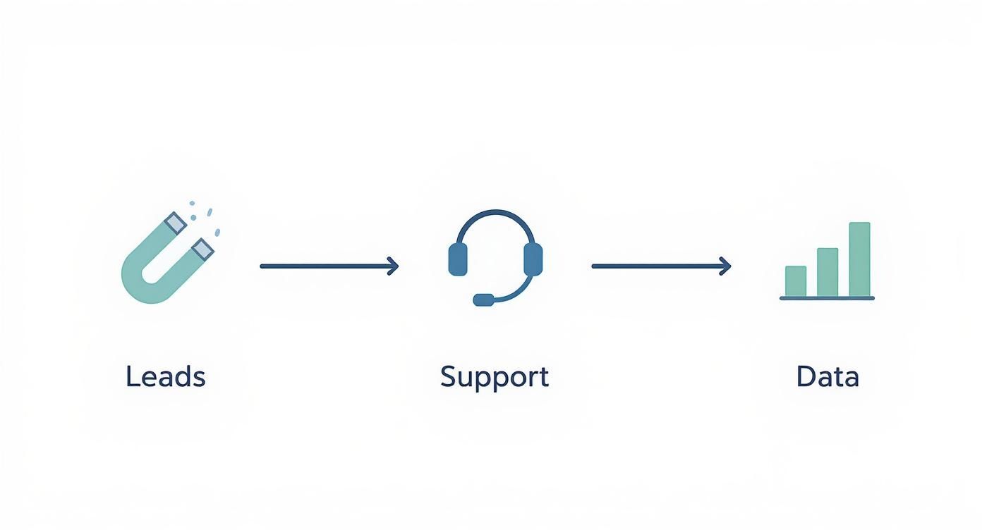 Infographic about chat bot marketing