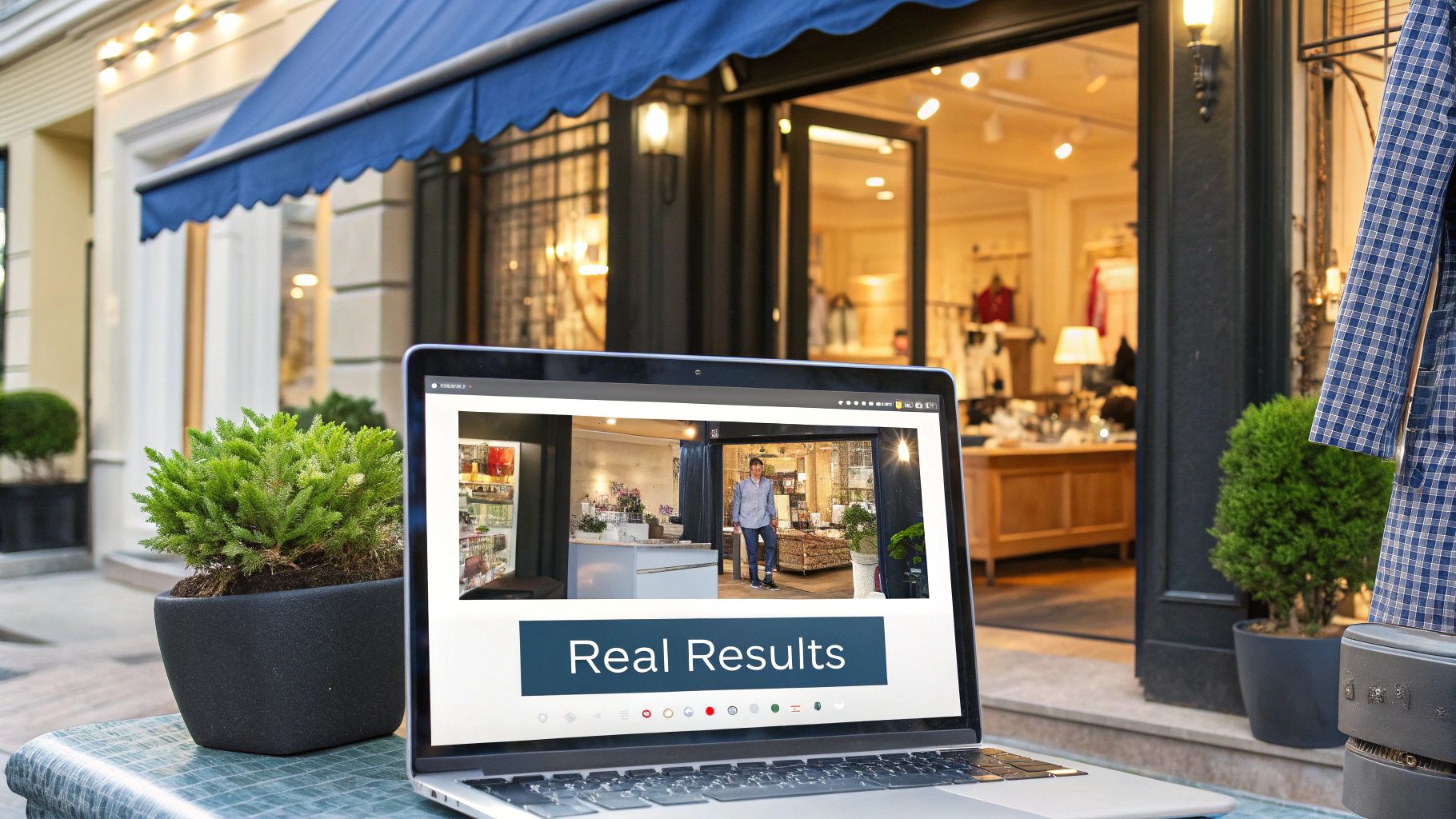 A person interacting with an AI chatbot on a smartphone, showing real-world application.