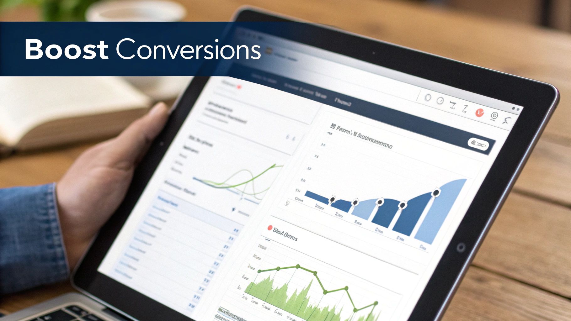 A chart showing upward trends in business metrics like lead generation and conversion rates, attributed to chatbot implementation.