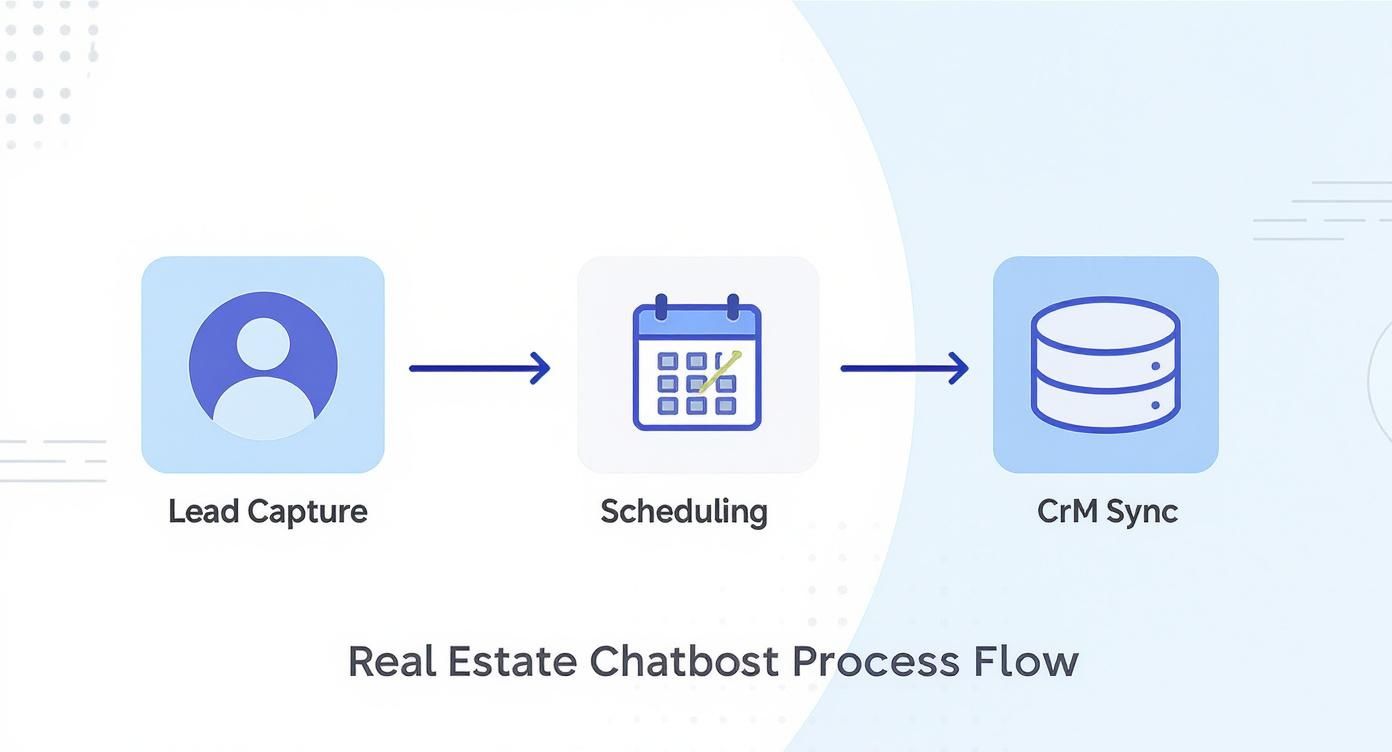 Infographic about chatbot for real estate