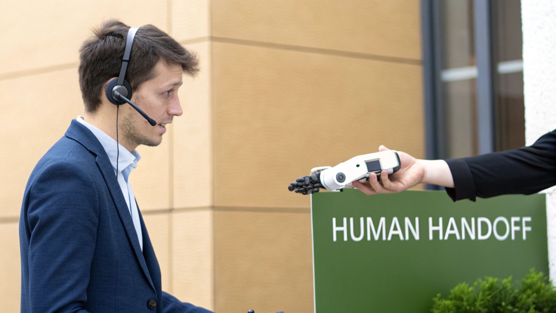 Seamless Human Handoff Mechanisms