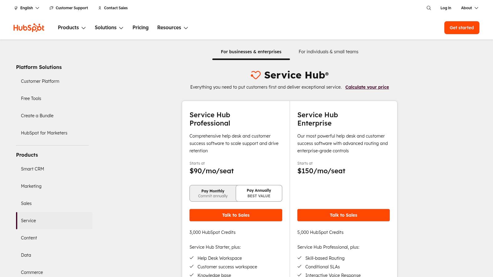 HubSpot Service Hub (with AI “Breeze”)