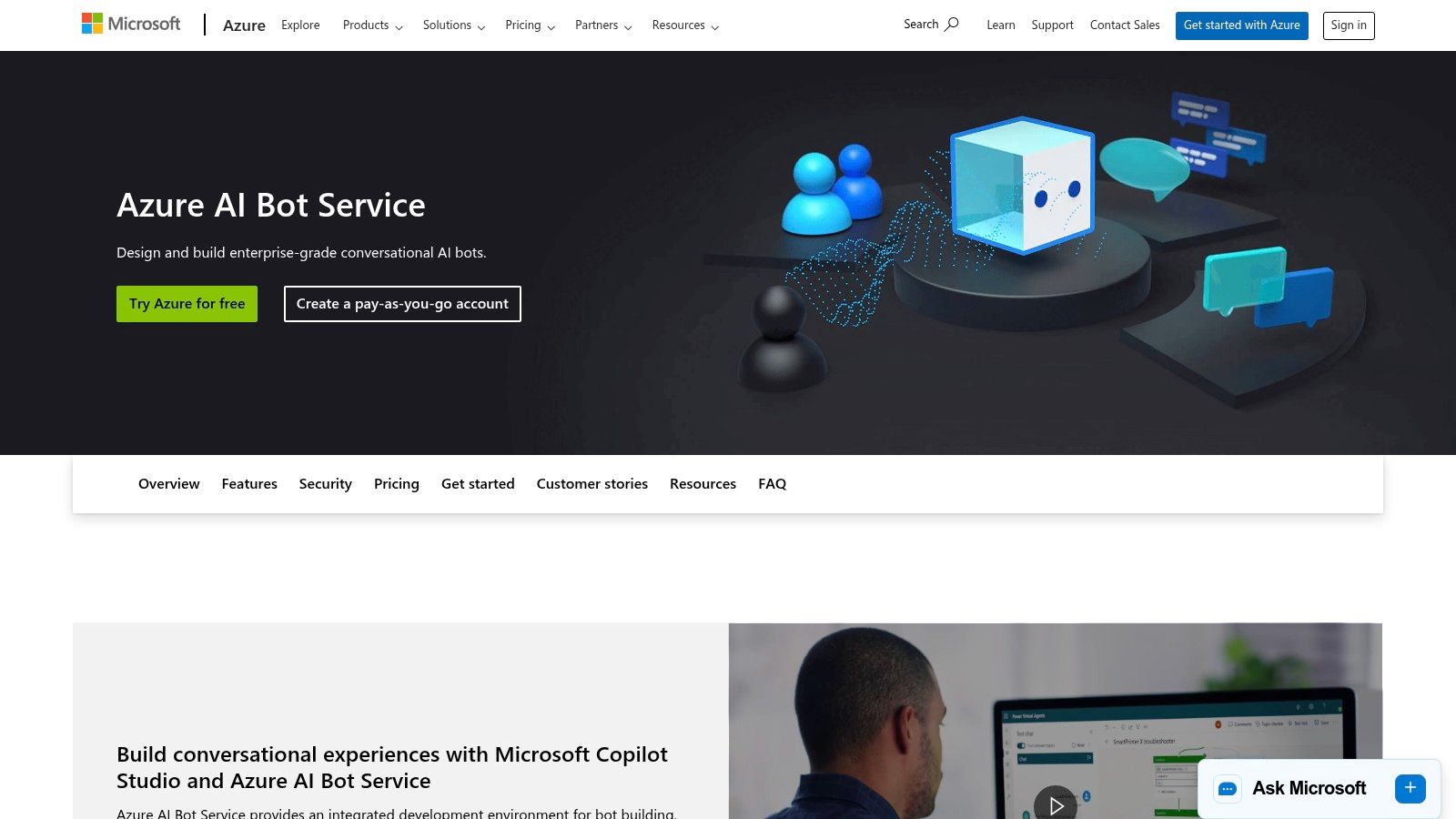 Microsoft Azure AI Bot Service (Bot Framework ecosystem)