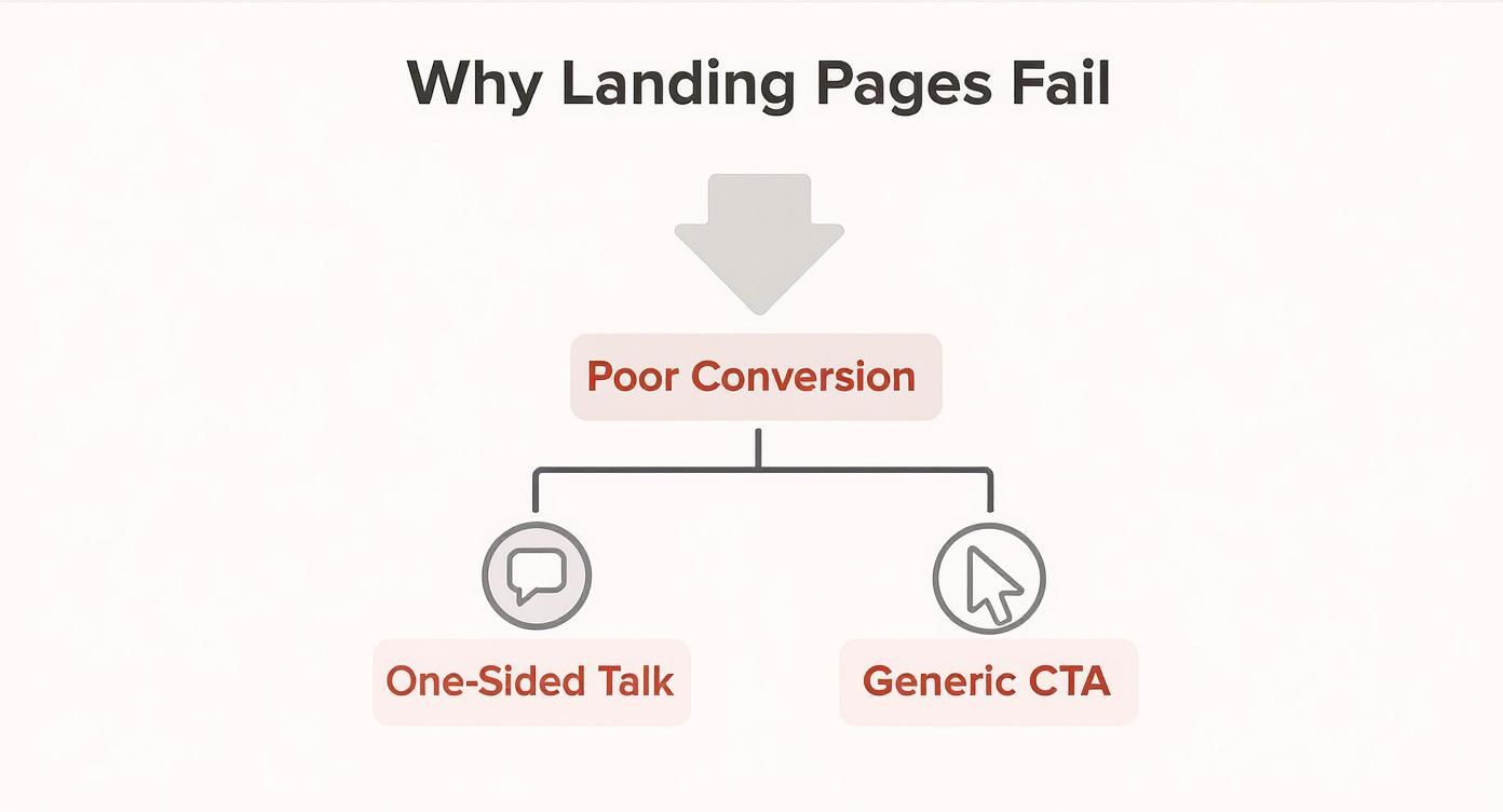 Infographic about best practice landing page