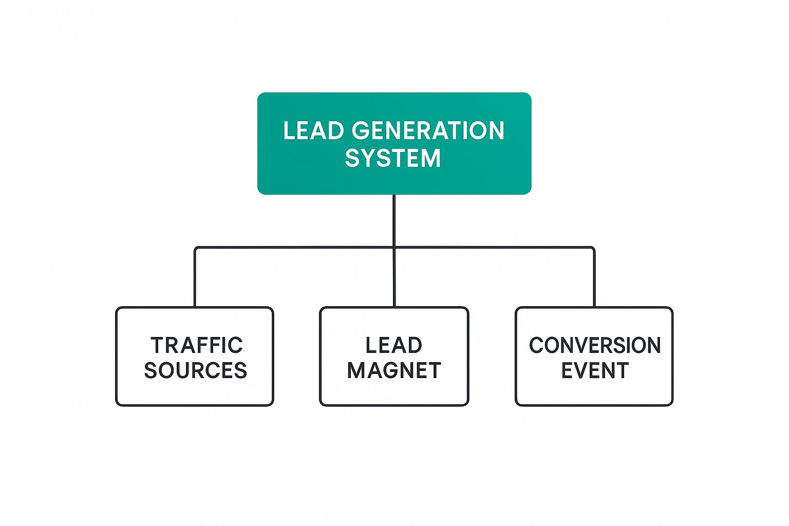 Infographic about lead generation system