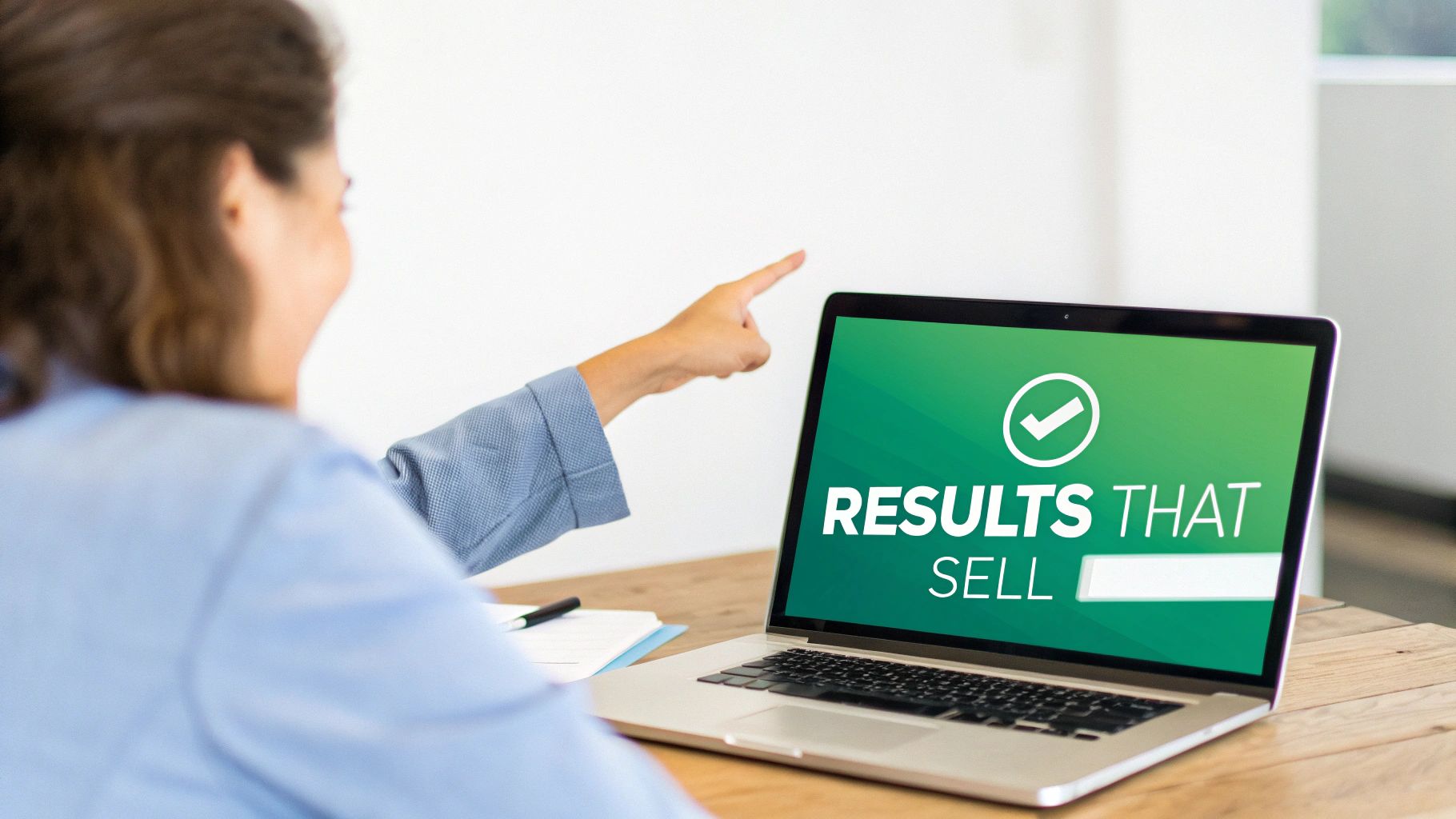 A person looking at a detailed results page on a tablet, showing personality strengths and actionable advice.