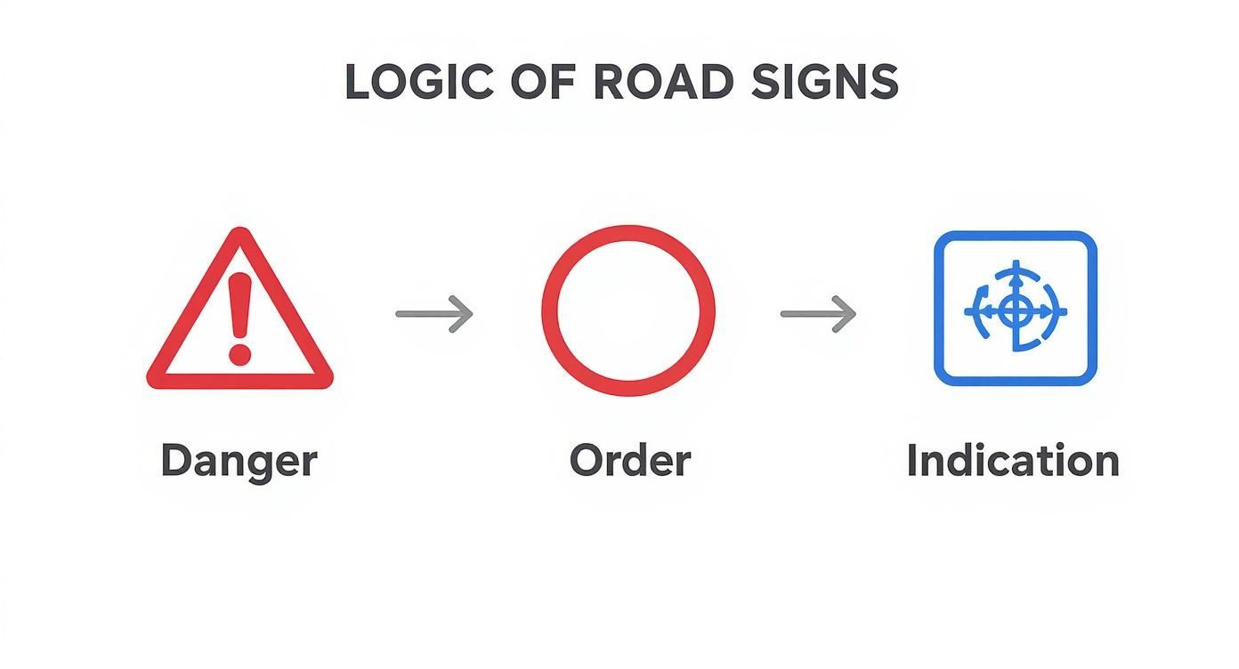 Infographic about signification des panneaux