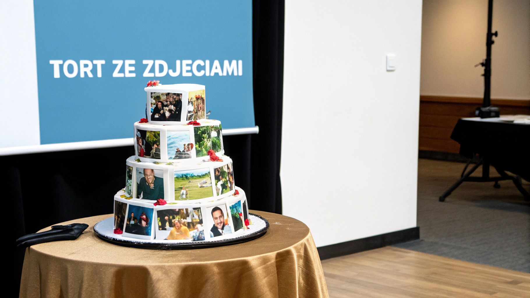 Photo Memory Collage Cake (Tort ze Zdjęciami)