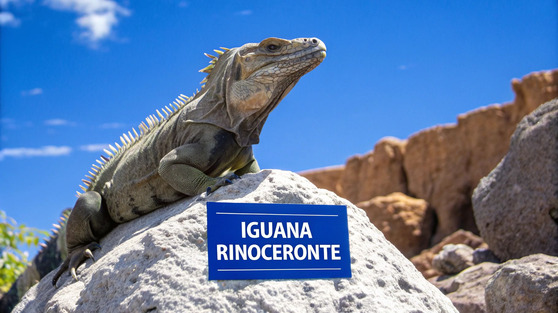 Iguana Rinoceronte (Cyclura cornuta)