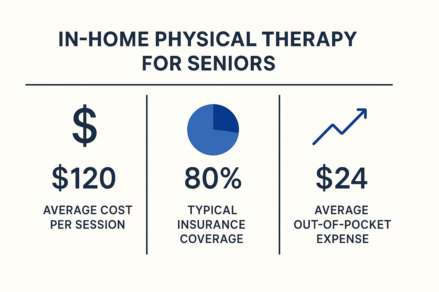 Infographic about in home physical therapy for seniors