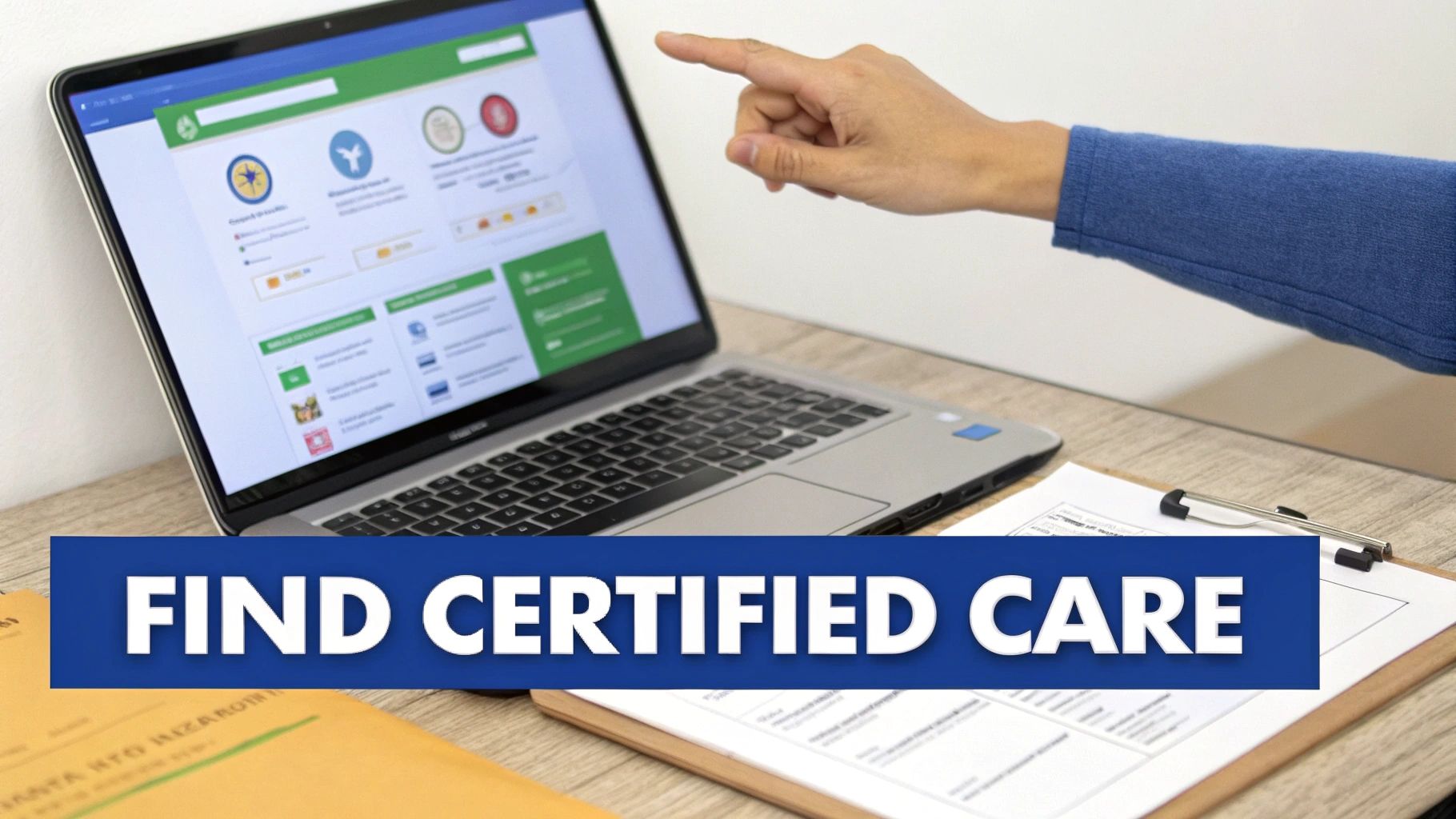 A compassionate caregiver smiling with an elderly woman in her living room.