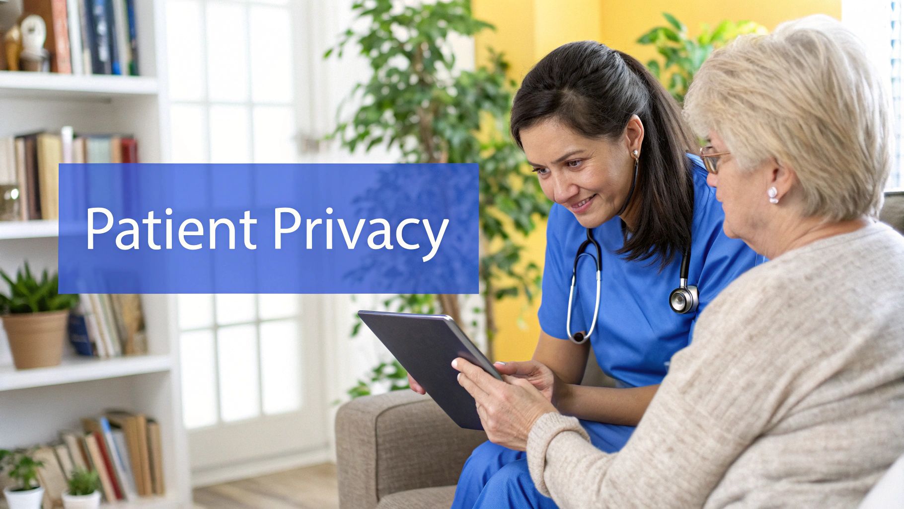 How do you manage your time and organize multiple patient visits in a day?