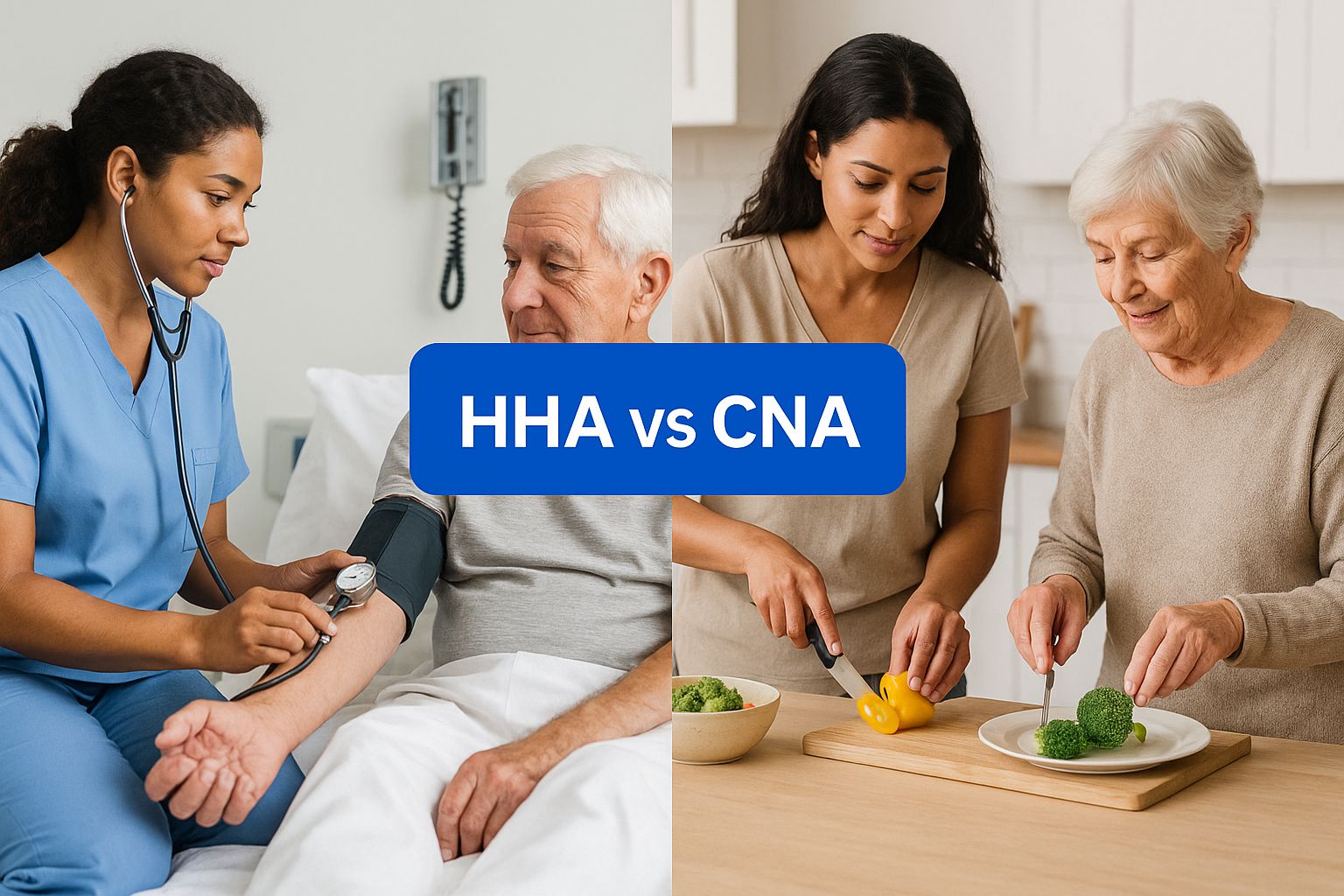 Infographic about home health aide vs cna