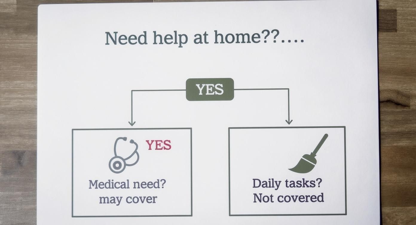 Infographic about home care for seniors medicare