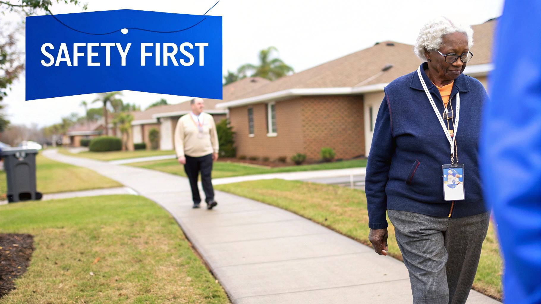 Senior enjoying grocery trip