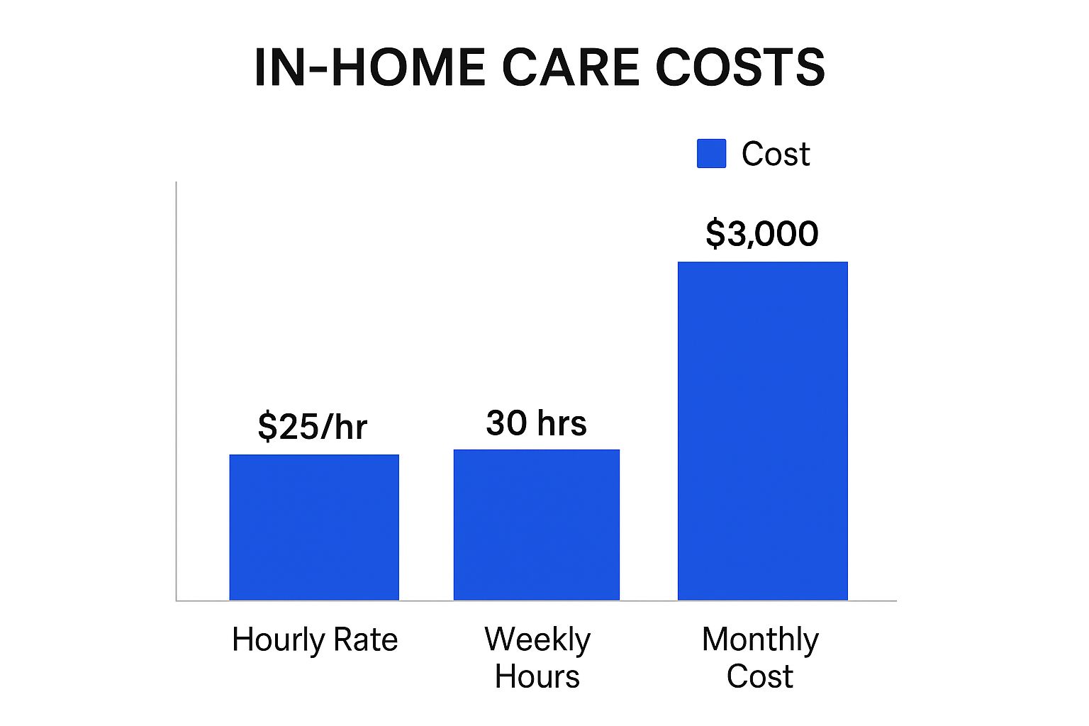 Infographic about in home care cost