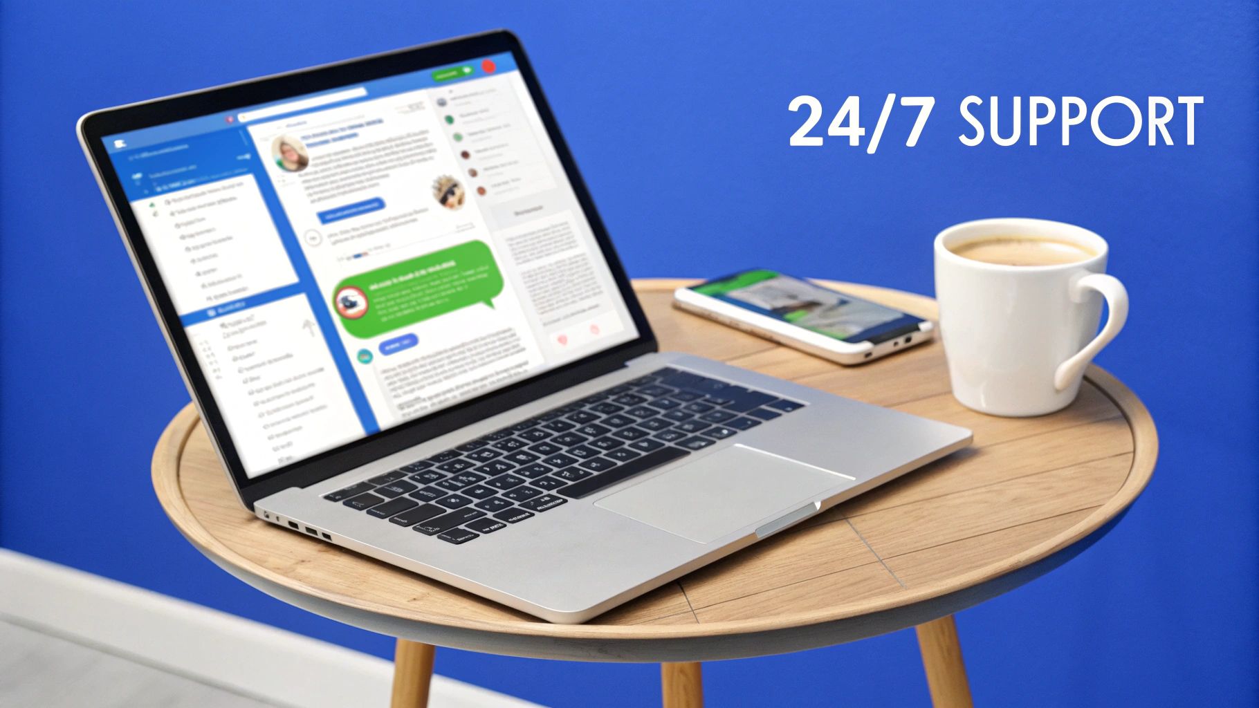 A person participating in an online video call on their laptop, connecting with others.