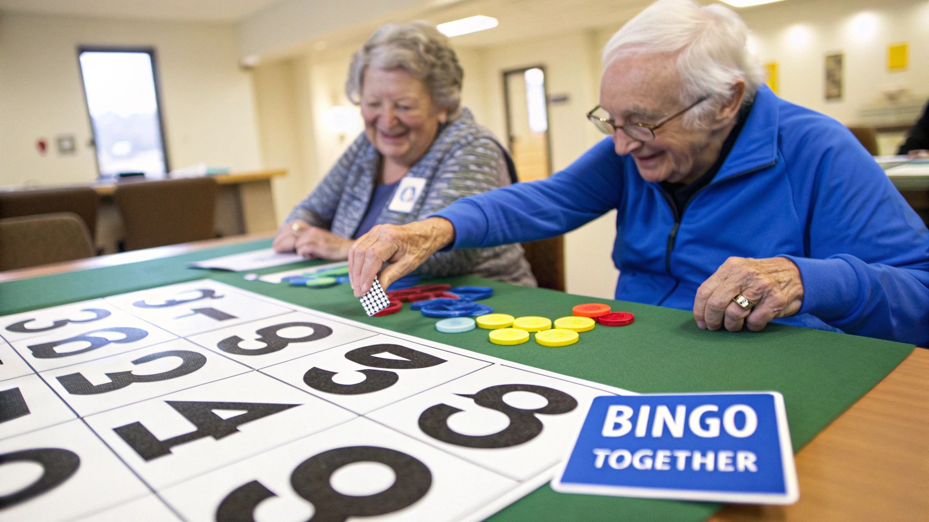 Bingo Games with Large Cards and Tokens