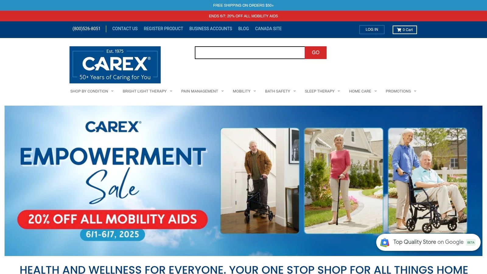 Carex Step 'N Rest Rolling Walker