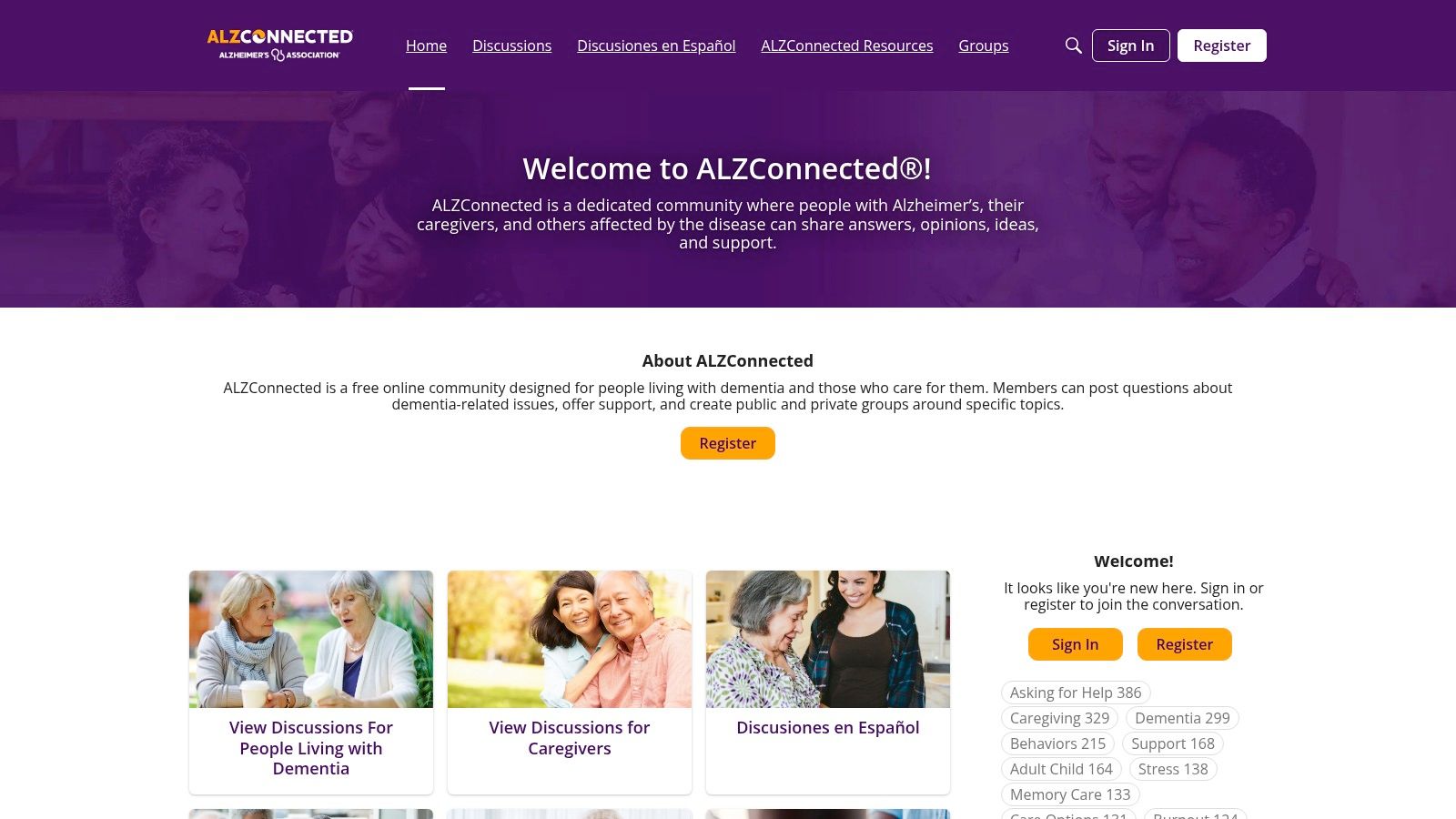 ALZConnected (Alzheimer’s Association)
