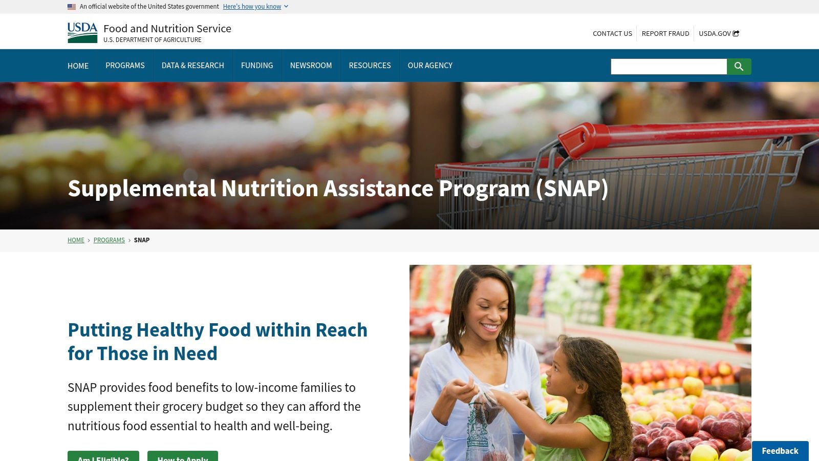 Supplemental Nutrition Assistance Program (SNAP)
